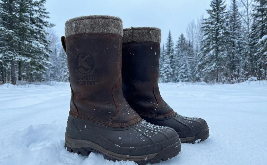 Gander Mountain snow boots waterproof insulated winter footwear for hiking and extreme cold conditions